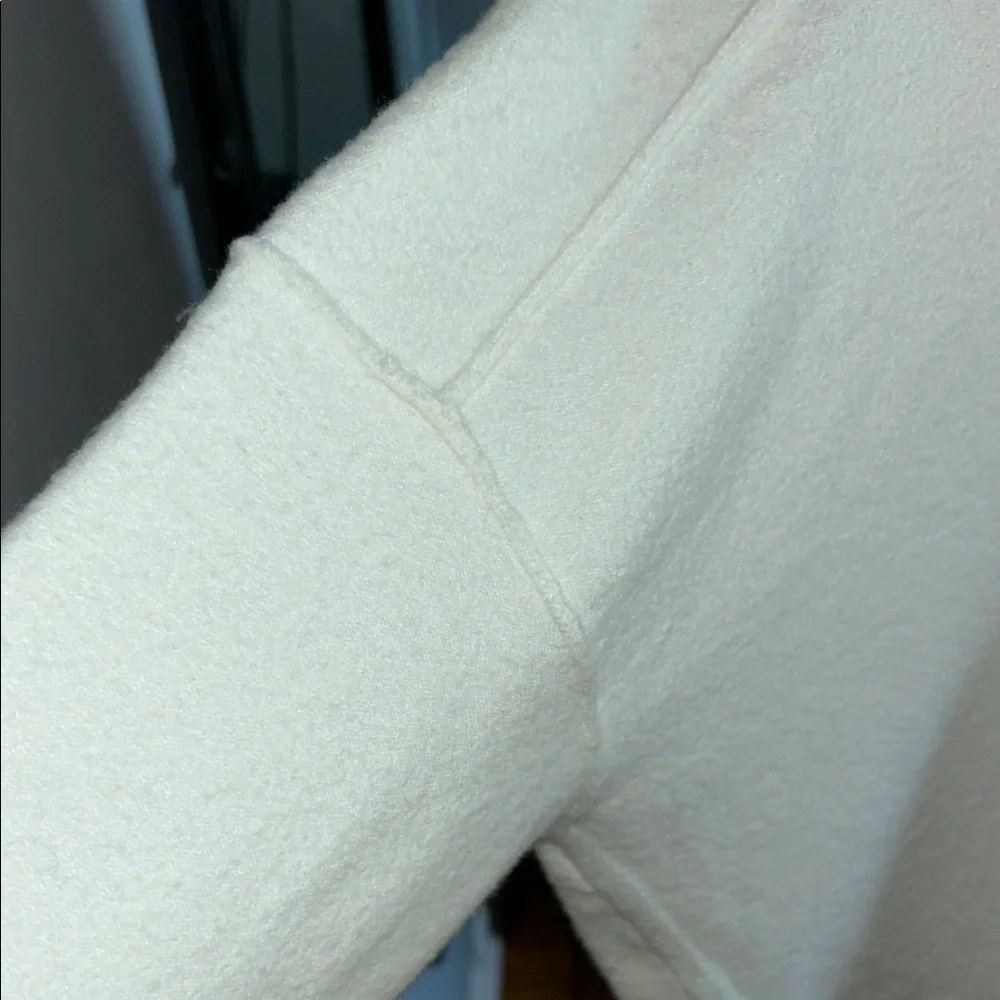 Free People oversized Cream Crew Neck Sweater